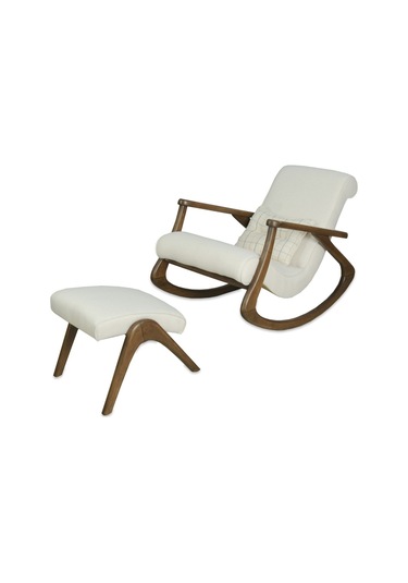 Asedia Ekol Dişbudak Ceviz Krem Dişbudak Sallanan Sandalye Berjer