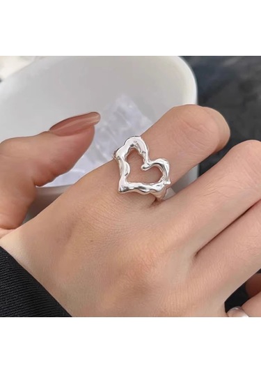 Kadınlar İçin Özel Olarak Tasarlanmış Benzersiz Düz Bantlı Yüzük No.60 Çok Renkli