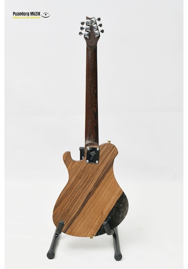 Elektro Gitar Custom Epoksi & Yıllanmış Ağaç Kişiye Özel Transparent Black