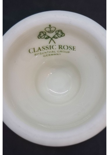 Klasik Gül Vintage Yumurtalık 1 Adet Beyaz - Kırmızı