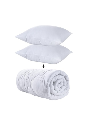 Zeynep Tekstil Çift Kişilik Silikon Yorgan Seti +2 Yastık Hediyeli