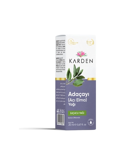Karden Adaçayı Acı Elma Yağı 20 ML