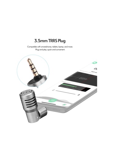 Springsun Mikrofon Boya By-p4 Çok Yönlü Kondansatör Mikrofon Rüzgarlıklı Mini Mikrofon 3,5 Mm Trrs Fiş