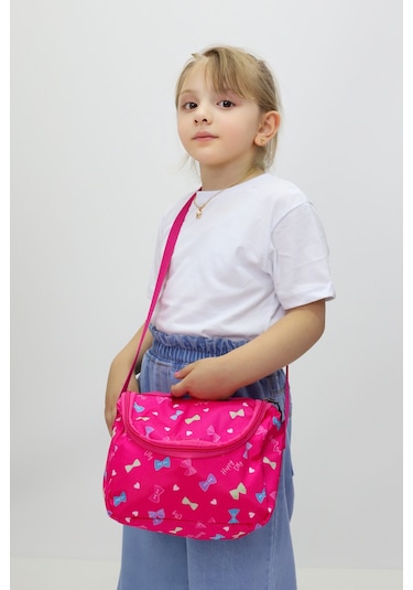 Termal Beslenme Çantası Tek Gözlü, Ayarlanabilir Omuz Askılı, Isı Yalıtımlı, Anaokulu & İlkokul Pembe