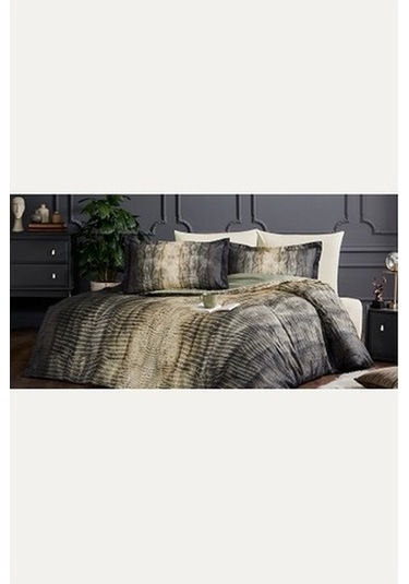 Özdilek Verde Çift Kişilik Soft Life Saten Nevresim Takımı