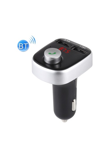 A20 Çift Usb Şarj Bluetooth Fm Verici Mp3 Çalar Araç Kiti, Eller Serbest Arama Ve Tf Kart Ve U Disk Siyah Desteği