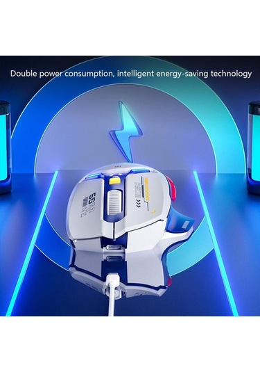 Inphıc In9 Kablolu / Bluetooth 5.0 / 2.4g Kablosuz Fare Oyun Ofis Ev Bilgisayarı Dizüstü Bilgisayar Mouse