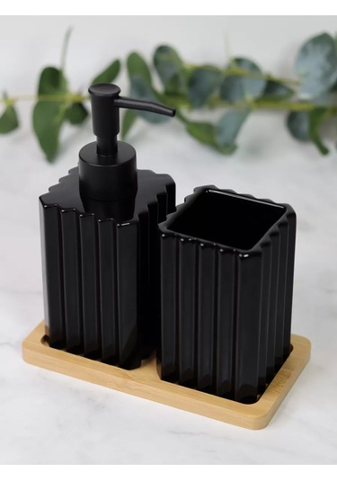 Denezo Banyo Ve Tuvalet Aksesuarları Seti 211384536 Siyah