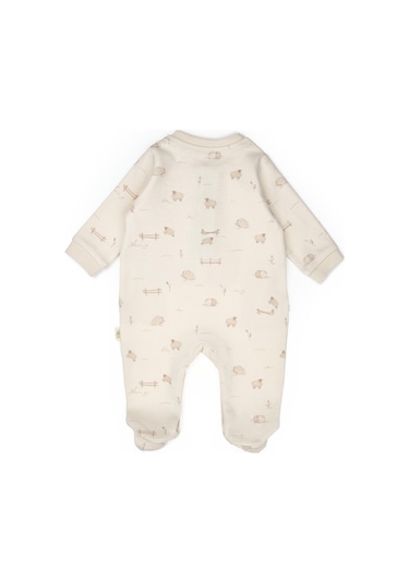 Bebek Tulum Şapka %100 Organik Pamuk , Bebek - Yenidoğan- Csy8182 Ekru