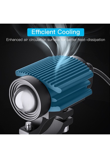 Leezsing Çift Renkli 60w Motosiklet Led Farı - 60000lm Parlaklık, Ip67 Su Geçirmez, 50000 Saat Ömür