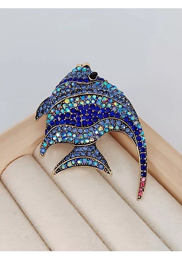 Bijoubijou Bijuteri Broş Balık 245687103 Mavi