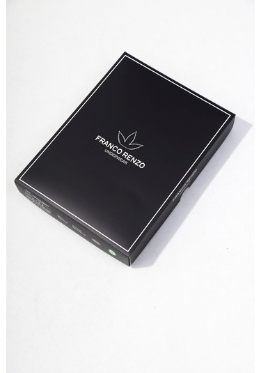 Franco Renzo Erkek 6'lı Lüx Kutulu Pamuklu Ve Likralı Boxer Siyah - Haki - Antarsit - Gri -kırmızı