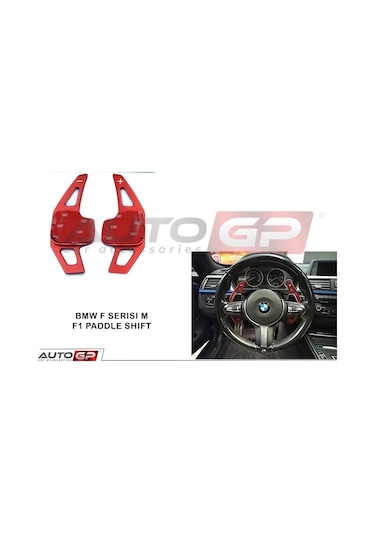 Autogp Bmw F36 Vites Kulakçık Paddle Shift Kırmızı Renkli