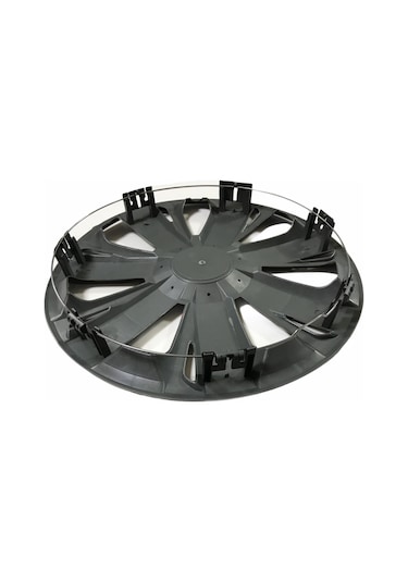 Renault Clio Uyumlu 15 Inç Piano Black Siyah Beyaz Renkli Jant Kapağı 4 Adet