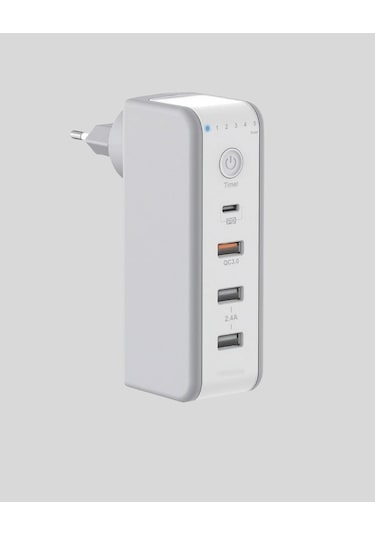 Ceylan Adam Hızlı Şarj Destekli Zaman Ayarlı Usb Şarj Adaptörü Standart