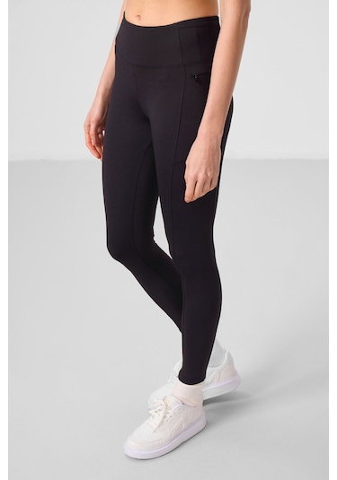 Tommylife Siyah Esnek Standart Fit Performans Kadın Tayt - 94667 SiYAH