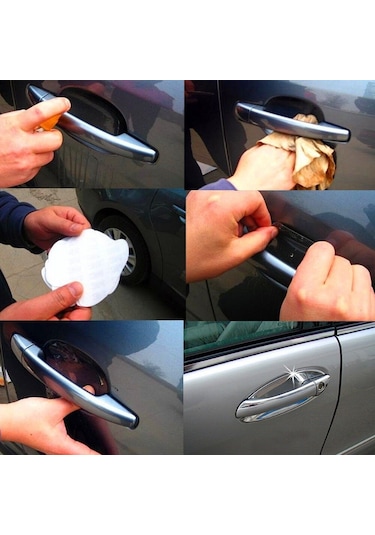 Oto Araç Kapı Kolu Koruyucu Çizilme Önleyici Film Şeffaf 4 Adet N11.8631