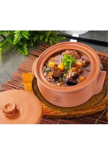Cooker Elz014 Toprak Mini Güveç 1.8 Lt 20 Cm Kahverengi