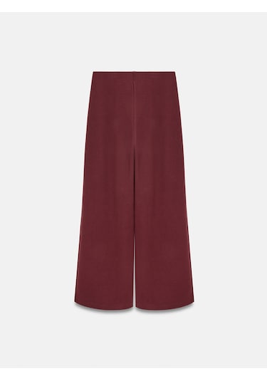 Dilvin 71941 Beli Lastikli Geniş Paça Eşofman-bordo Bordo