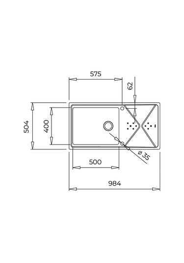 Teka Brooklyn 60 M- x p 1B 1D - Ankastre/Tezgaha Sıfır - Paslanmaz Çelik - 98 CM - 115100023