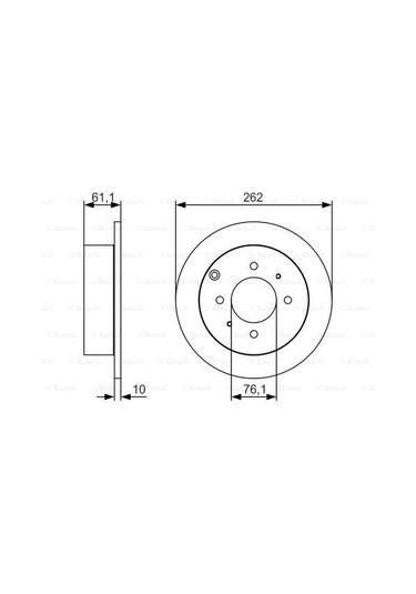 Hyundai Matrix 1.5Crdi 2005-2010 Bosch Arka Disk 2 Adet