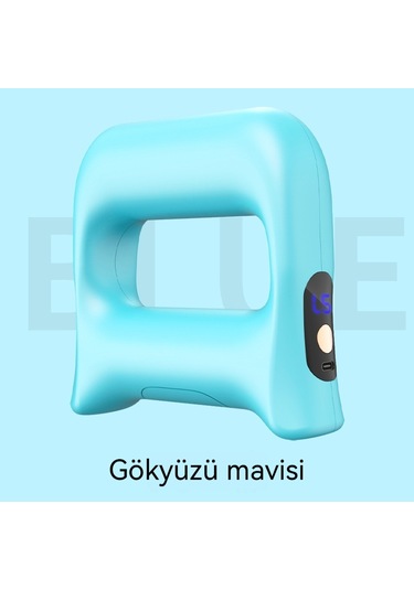 Lyon Fasya Tabancası Masajı Professional El Titreşim Yağma Yakma Fasya Halkalı Kas Sarsını Masajı Yoga Halkalı Mavi Mavi