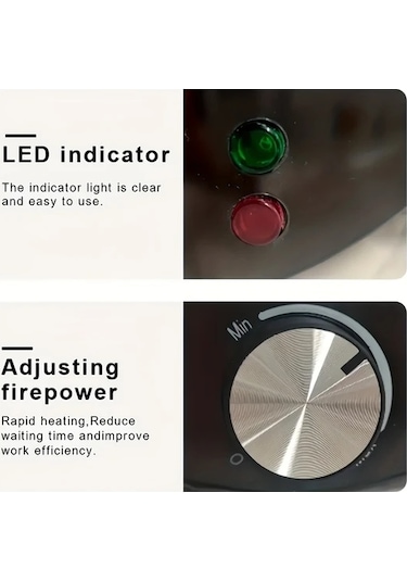 Honeybeeshop Gbmn Yapışmaz Elektrikli Gözleme Ve Krep Makinesi 25cm Siyah Ayarlanabilir Isı Kontrolü İnce Kalın