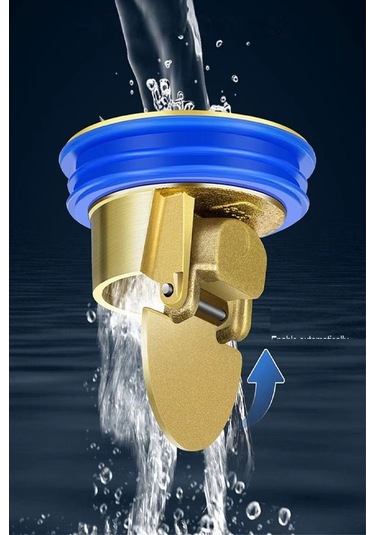 Periboia Otomatik Açılıp Kapanır Tek Yönlü Duş Valfi Gider Süzgec Çok Renkli