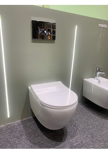 Turavit RND5512 Rondo Kanalsız Asma Klozet Nkp Yavaş Kapak