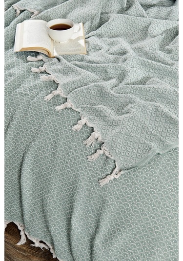 Çift Kişilik Yatak Pikesi Deniz 200 X 230 Cm Yeşil