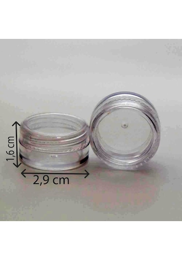 Krem Kutusu 5 Ml 20 Adet Boş Şeffaf Plastik Şişe