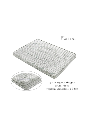 Onlıne-Yatak Primline Bamboo 80X160 Ortopedik Yatak Şiltesi Visco Yatak Pedi