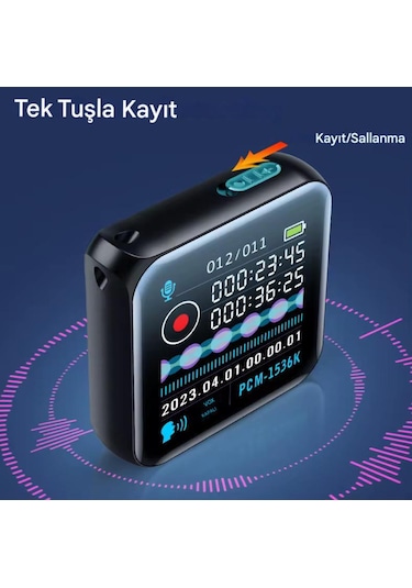 M30 32 Gb 5'i 1 Arada Hd Ses Kayıt Cihazı, Mp3 Çalar, Fm Radyo Ve E-kitap Okuyucu