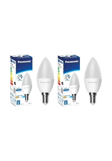 Panasonic E14 Led Dim Lamba 4,7w 470lm 2700k 2li Paket Çok Renkli
