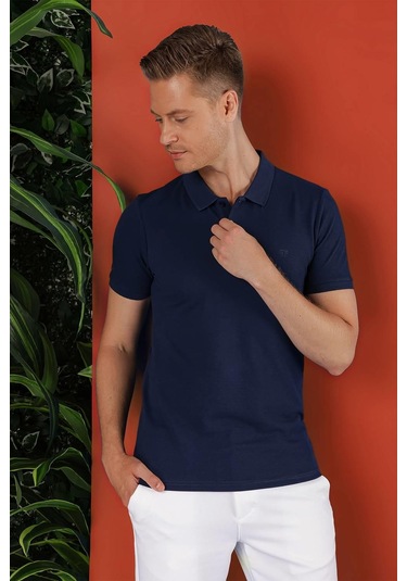 Ts 845 Lacivert Spor T-shirt Lacivert