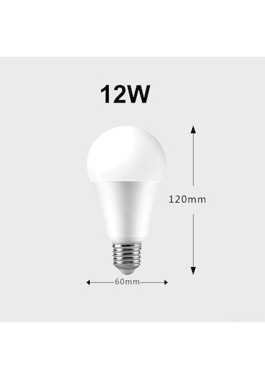 Dianziye E27 Uydu Bağlantılı Led Ampul 12w, İkili Renk, Sürekli Parlaklık Ve Renk Ayarı, Tek Grup Kumanda İle Kontrol Edilebilir