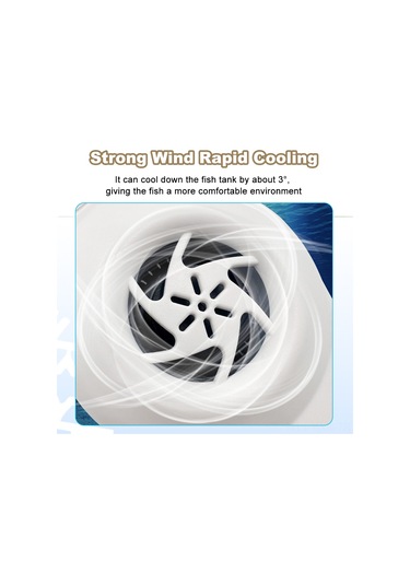 Kosona Usb Akvaryum Soğutma Fanı, 20l Altı Küçük Tanklar İçin, Hız Ayarlanabilir, Beyaz, 5v Dc, 3.8w Soğutucu