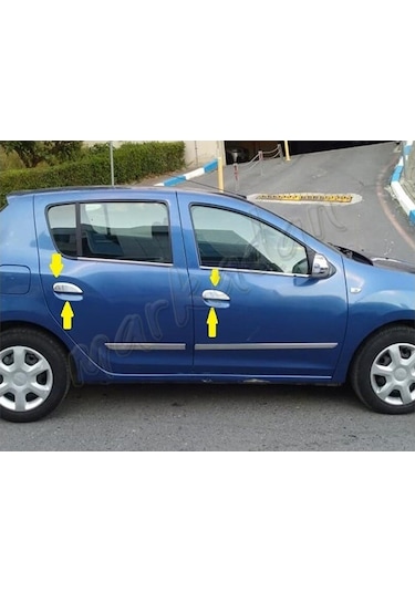 Db Chrome Dacia Sandero Kapı Kolu Nikelajı 2013 Sonrası 4 Kapı  P.