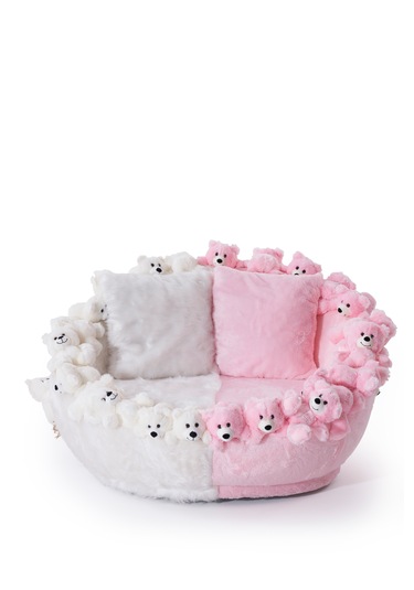 Most Teddy Kids Pro Ayıcıklı Beyaz-pembe Peluş Kumaş Döner Ber...