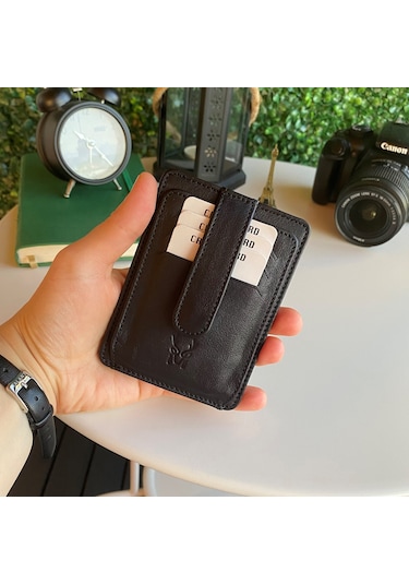 Modica Zona - Hakiki Deri Kağıt Para Bölmeli Kimlik Kart Gözlü Ka