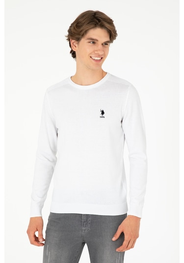 U.s. Polo Assn. Erkek Beyaz Kazak /triko 50288888-vr013 Beyaz