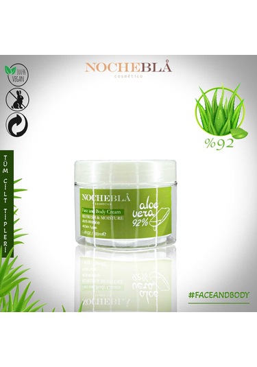 Nochebla Cosmetics Aloe Vera Özlü Nemlendiricili El ve Vücut Kremi 100 ML