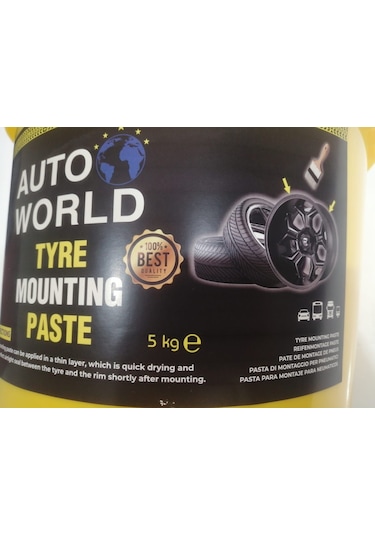Auto World Lastik Montaj Kremi 5kg Sarı Krem