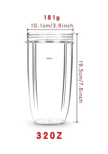 Ulzyvf Oz Nutribullet Nb-101b/nb-201 İçin Siyah Seti Bıçak Bardak 600w-900w 32 - Fy Siyah Siyah