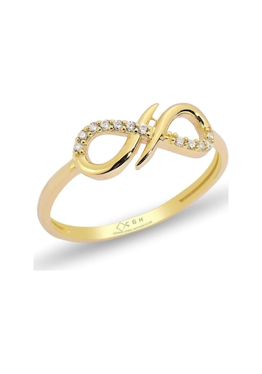 Çgk Kuyumculuk Sonsuzluk Altın Yüzük Yaldız