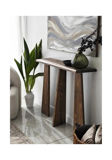 Ela Wood Working Cleopatra Masif Ağaç Dresuar 100cm Ceviz