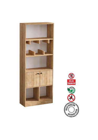 Decormet Marisa Kitaplık Safir Meşe Diğer
