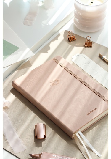 A5 Bullet Journal Noktalı Defter 140 Gr. 80 Yaprak Cappuccino Sütlü Kahve