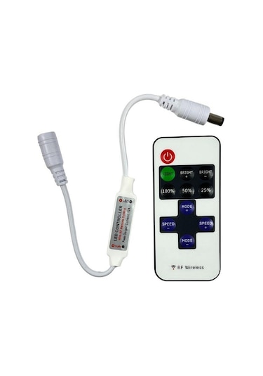 Rf Uzaktan Kumandalı Şerit Led Dimmer Led Işık Kontrolü 12v/24v 1 Adet