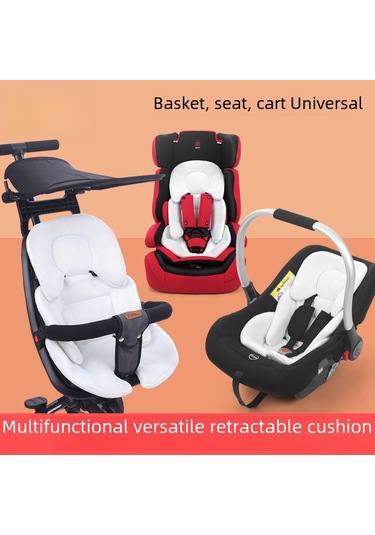 Maiyame Yeni Doğan Bebekler İçin Evrensel Koltuk Yastığı - Emniyetli, Konforlu Ve Korumalı - Çekirdek, Arabası, Sepeti Uyumlu Genişletilebilir Pad Beyaz